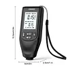 HW-400 Digital Paint Thickness Gauge 0-2000UM Coating Thickness Meter for FE/NFE