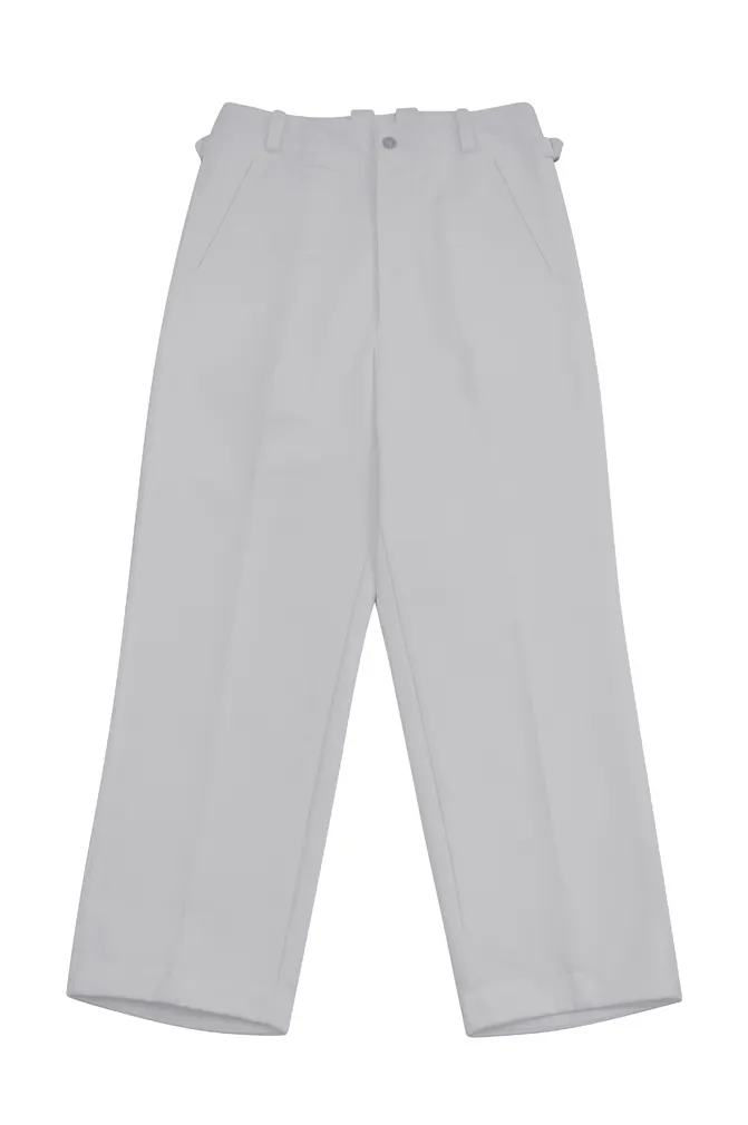   German Political Party Officer White Gabardine Straight Trousers German-Uniform