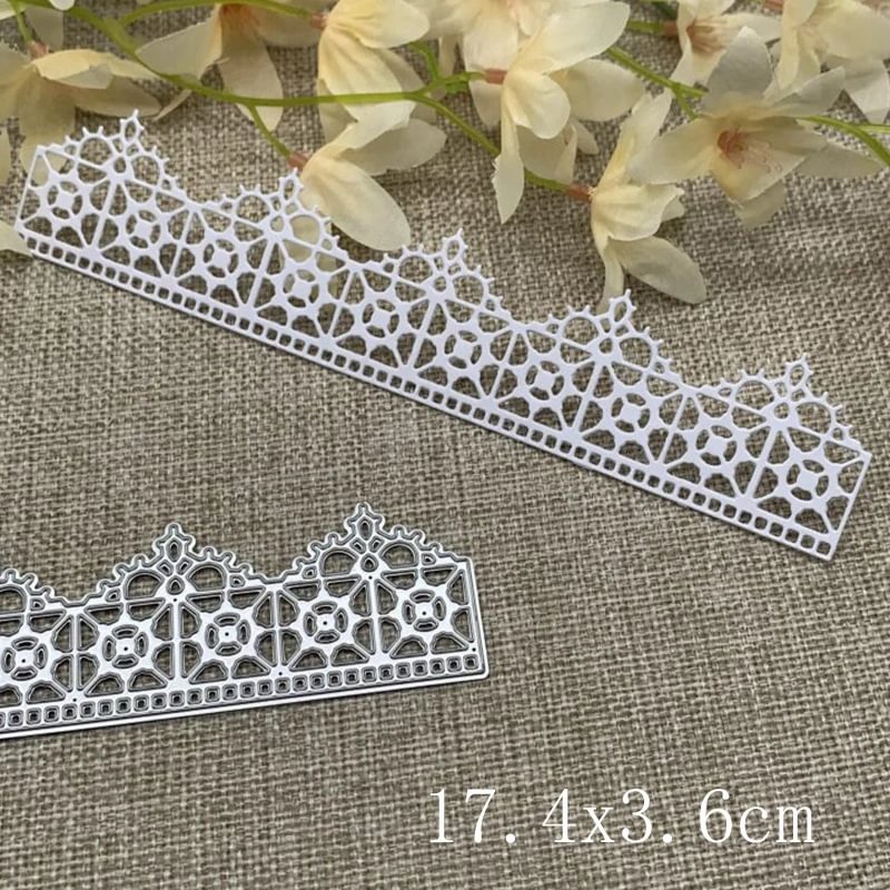 Athvotar grid frame edges Metal Cutting Dies Stencils Die Cut for DIY Scrapbooking Album Paper Card Embossing
