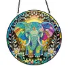 Diamond Painting Acrylic Elephant Hanging Pendant
