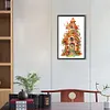 >SALE<5D DIY Partial Special Shaped Drill Diamond Painting Kit Green Leaf House30x50cm