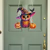 >SALE<Acrylic Special Shaped Pumpkin Owl 5D DIY Diamond Art Hanging Home Decorations