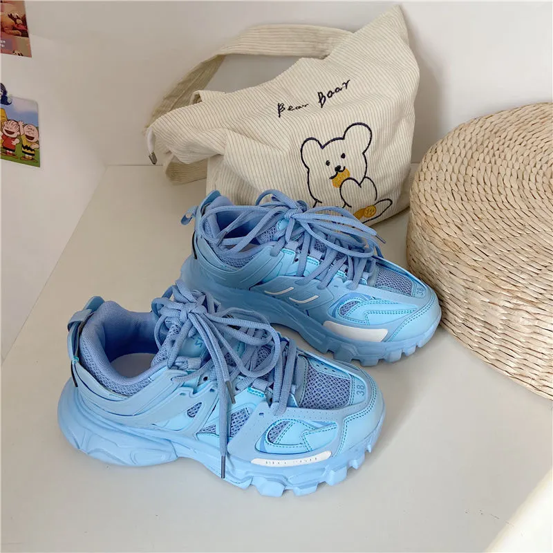 Winter Chunky Sneakers Women 2021 Trendy Designer Women's Dad Shoes Pink Sport Casual Shoes Fashion Women's Sneakers