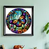 Butterfly - 14CT Counted Cross Stitch 40*40cm/15.75*15.75in(glass painting cross stitch)