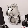 Unicorn Tissue Box Cover,Ceramic Decorative Tissue Box Holder Organizer,Cute Tissue Dispenser Napkin Holder for Bathroom Bedroom Living Room 