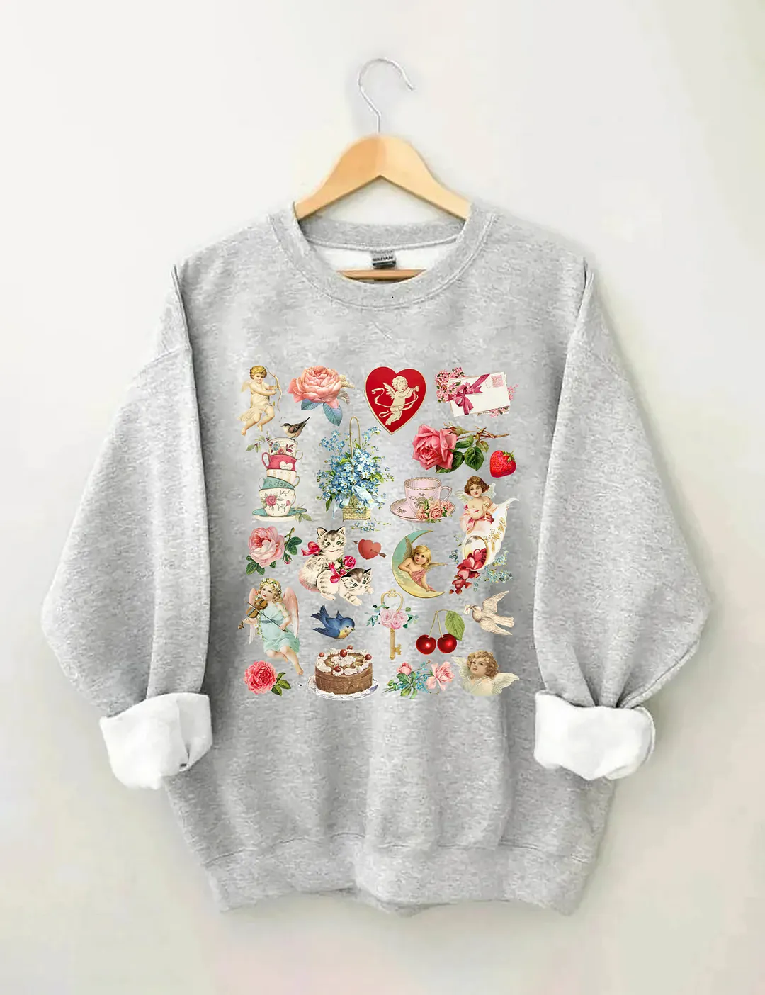 Valentine's Vintage Style Sweatshirt