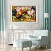Chicken - 11CT Stamped Cross Stitch - 50*40cm - Animal