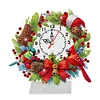 Diamond Painting Acrylic Christmas Cardinal Clock for Home Office