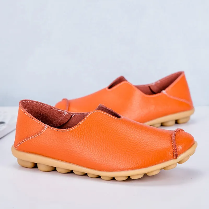 Women Fashion Elegant Ladies Flat Single Shoes 2021 Casual Loafers Female Lazy Shoes Comfort Low Heel Slip On Shoes Walking Lady