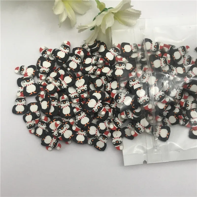 20g Colored Animal penguin for Resin DIY Supplies Nails Art Polymer Clear Clay accessories DIY Sequins scrapbook shakes Craft