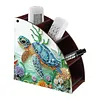 DIY Diamond Painting Kit Triangle Shaped Organizer Box Wooden Storage Box