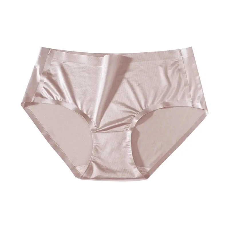 1 Pcs Seamless Underwear For Women Ice Slik Female Briefs Sexy Mid Rise Panties High Quality Ladies Briefs 2021 New BANNIROU