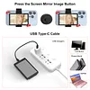 KingMa/cyke Mobile Phone Vlog Selfie Monitor Screen Mobile Phone Stabilizer, Magnetic Mobile Phone Holder Clip, Use Mobile Phone Rear Camera for Selfie Vlog Live TikTok, Compatible with iPhone (Does not support 4K recording)