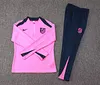 2024/2025 Atletico Madrid Half-Pull Training Suit Pink Jersey 1:1 Thai Quality 
