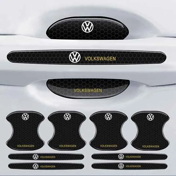Carbon Fiber Car Door Handle Cup Cover (4PCS)