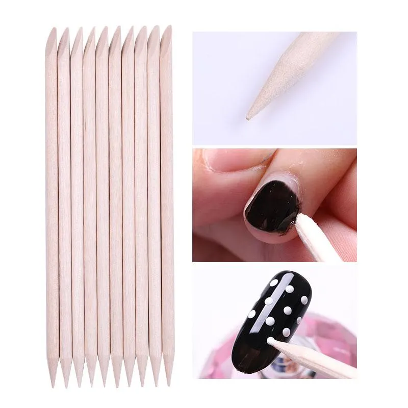 3/5/7/10PCS Multi-Styles Nail Wood Sticks Nail Dotting Pen Nail Brush Kits Nail Art Rhinestones Gems Picking Pen Nail Art Tools-Nail Inspo
