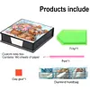 PU Dog Flower Diamond Painting Notecard Box with 160 Sheets of Paper