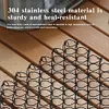 Outdoor Spring Insulated Mat Coaster Trivet Mat Hot Pad for Camping (Black)
