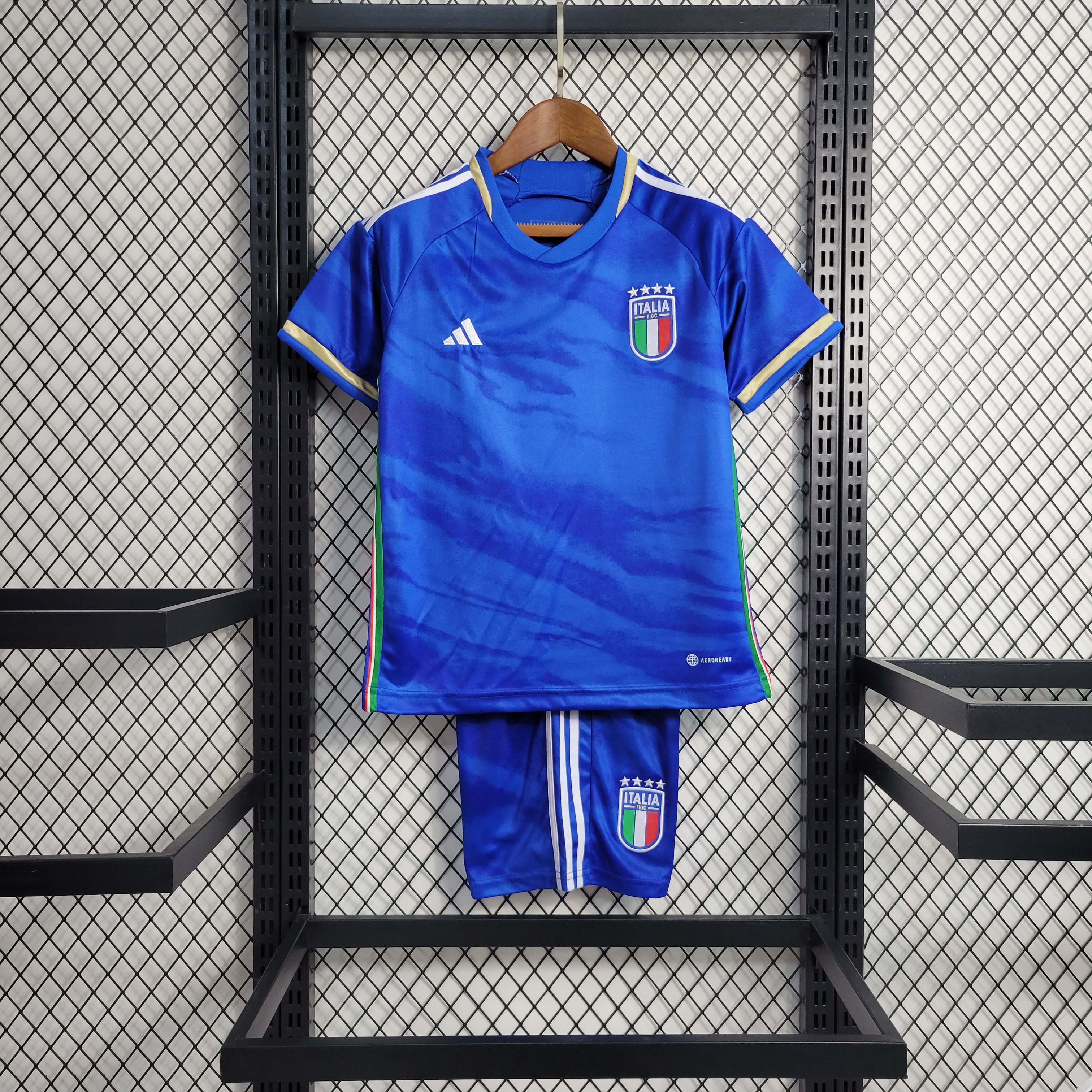 2023 KIDS Italy homeFootball Shirt 1:1 Thai Quality