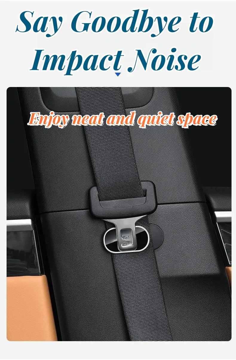 Magnetic anti-collision mute stabilizer for car seat belts