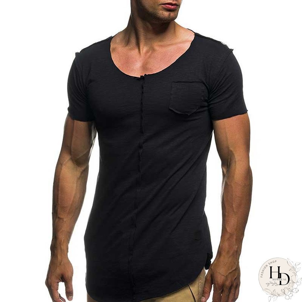 Fashion Men's Patchwork Tshirt Solid Short Sleeve T Shirt Spring Summer Casual Men's O Neck Slim T-Shirts Tops Tees MY071