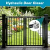 [US Local Warehouse] 6Pcs TB200B Hydraulic Gate Closer 60 to 140 Pounds in Weight Closing Automatic Door Closers 40 to 64 Inches in Width Gate Limit Hydraulic Buffer for Home Yard/Fences/Gardens