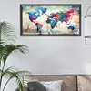 World Map-11CT Stamped Cross Stitch Kit(85*40cm)