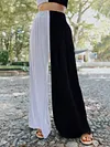 Casual Simple Long Sleeves+Wide Leg Suits