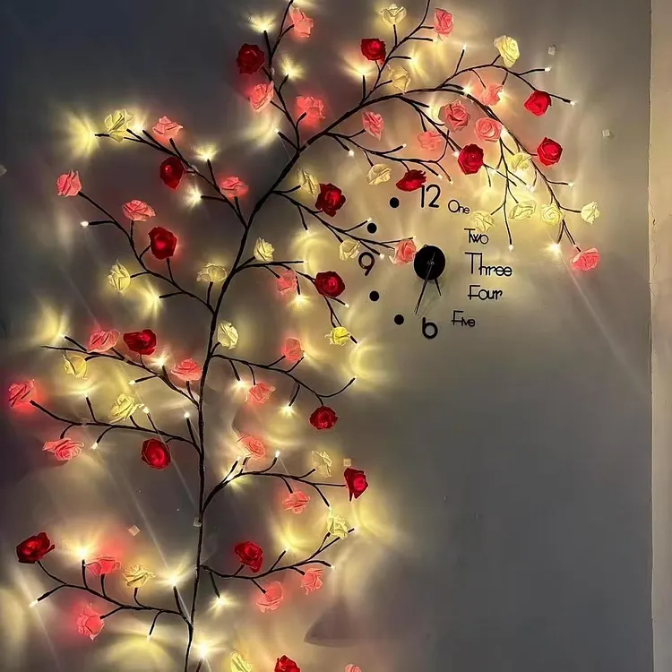 🌸🌸Bendable LED rattan flower ambient light