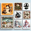 (Multi Style)Snowman With Wool Hat-Full Embroidery 3 strands 11CT Stamped Cross Stitch-40*50CM