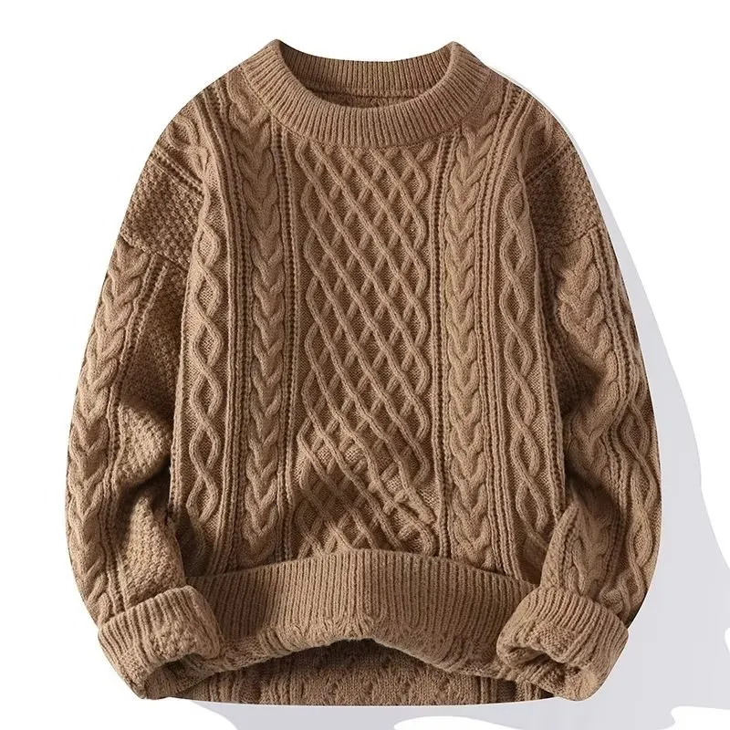 Man's Vintage Jacquard Weave Cozy Sweater