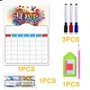 DIY Diamond Painting Magnetic Dry Erase Calendar for Fridge Planning Board Weekly Monthly Planner Memo Board Kits