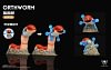 1/20 Scale World Zukan Evolution of Dusk Form Lycanroc Set & Drowzee Set & Orthworm - Pokemon Resin Statue - Wonder Studio