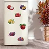 12Pcs Diamond Art Magnets Fridge Sticker Set for Adults Beginners (CN562 Fruit)