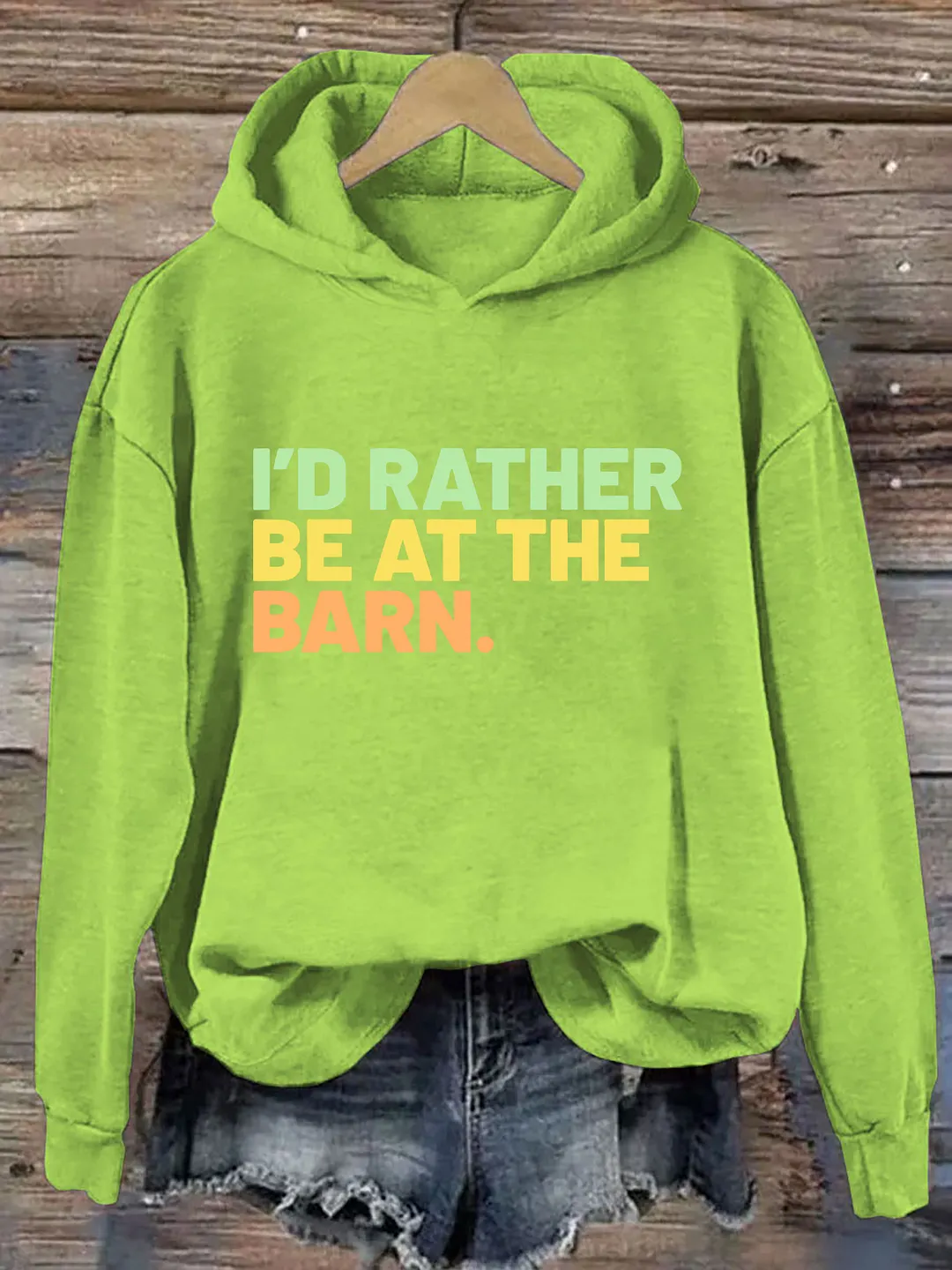 I'd Rather Be At The Barn Hoodie