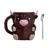 Cute Penguin Cow Leak Proo Ice Cream Pint Containers for Gathering Party Picnic