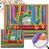 >SALE<5D DIY Full Round Drill Partial AB Diamond Painting Reading Frog Kit 55x45cm