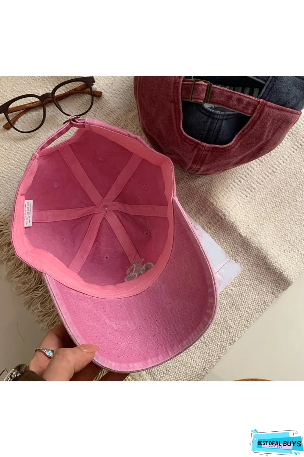 Cherry Embroidered Adjustable Cap