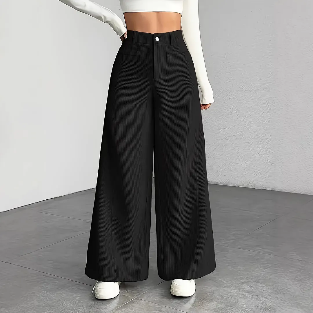 Nigikala Nigikala Autumn And Winter Body Repair V-Neck Casual Large-Size Women's Solid-Color Large Pocket Jumpsuit