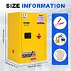 12 Gallon Hazardous Storage Cabinet Flammable Cabinet for Industry and Home