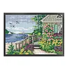 Waterfront Villa-14CT Stamped Cross Stitch 38*27cm/14.96*10.63in