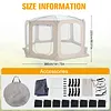 [US Local Warehouse] Bubble Tent for 6-8 Person Portable Transparent Igloo Tent Dome 12x7ft with Rain Cover & Storage Bag Bubble House for Camping Parties and Stargazing