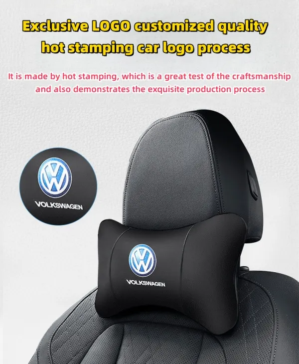 Car Genuine Leather Neck Pillow