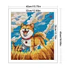 【SALE】Happy Shiba Inu Dog-14CT Stamped Cross Stitch 40*43cm/15.75*16.93in