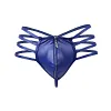 Men's Backless Jockstrap Thong Sexy Zipper Open Front See-Through Underwear Low Rise T-Back G-Strings Briefs