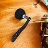 Fishing Reel Handle Metal Knob Handle Kit EVA Oval Grip Single Rocker for Men(B)