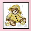 Teddy Bear-14CT Stamped Cross Stitch Kit(21*21cm)