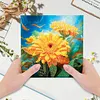 (US Local)12pcs DIY Greeting Card Special shaped Diamond Painting Flower Bird Postcards Kit
