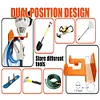 [US Local Warehouse] 2Pcs Grass Trimmer Storage Hooks Heavy-Duty Lawn Mower Hook Bracket for Garden