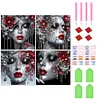 (US Local)4Pack Beauty-Special Shaped Diamond Painting Kit(40x40cm)